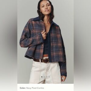 Anthropologie NWT Pilcro Lexie Cropped Workwear Jacket